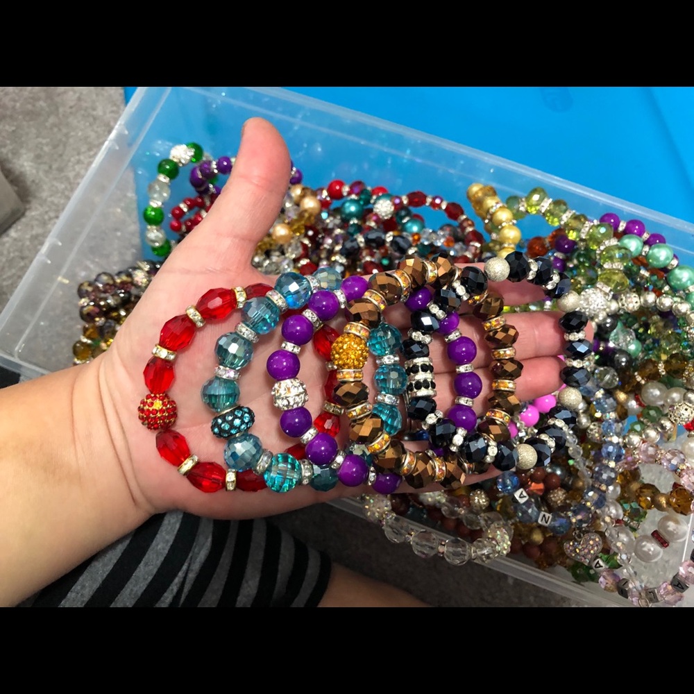 Assorted bead bracelets 4 for $15 - Picture 2 of 3